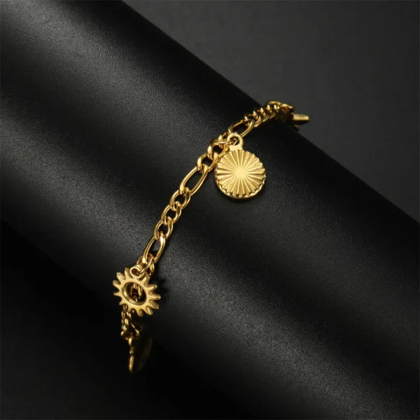 Bracelet à Breloques Océan Doré