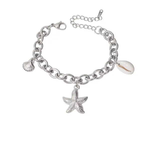 Bracelet Breloque Océan Argenté