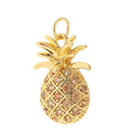 Breloque Bijoux Ananas Brillant