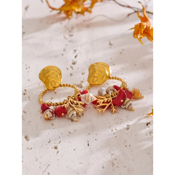 Boucles d’oreilles breloque Éclat Océanique