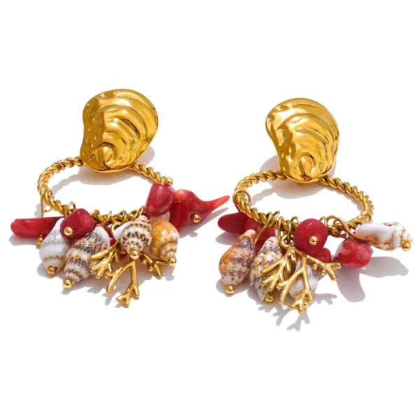 Boucles d’oreilles breloque Éclat Océanique