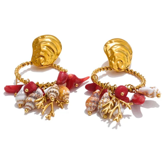 Boucles d’oreilles breloque Éclat Océanique