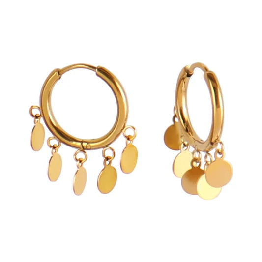 Boucles d’oreilles Breloques Dorées