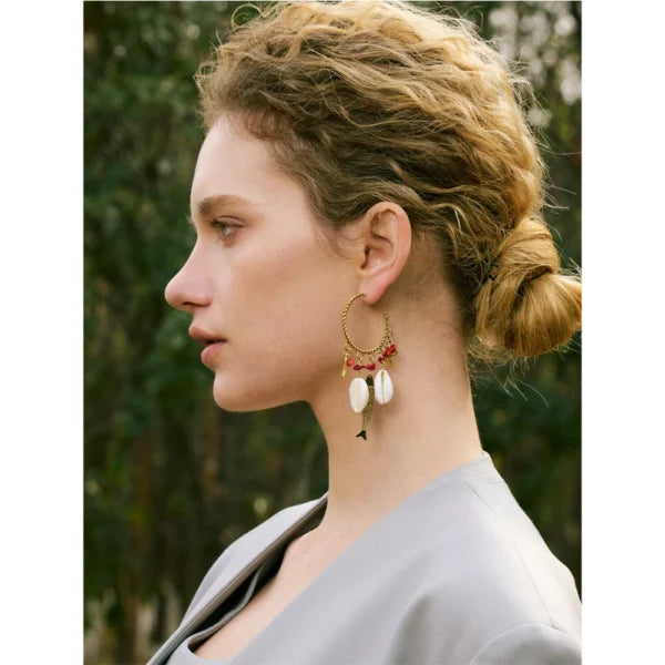 Boucles d’oreilles Breloques Océan Rêvé