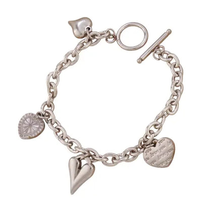 Bracelet Breloque Cœur Argenté
