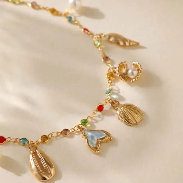 Bracelet Breloque Marines Dorées