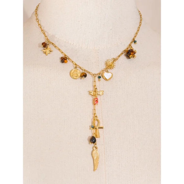 Collier à breloques avec Chaîne Pendante