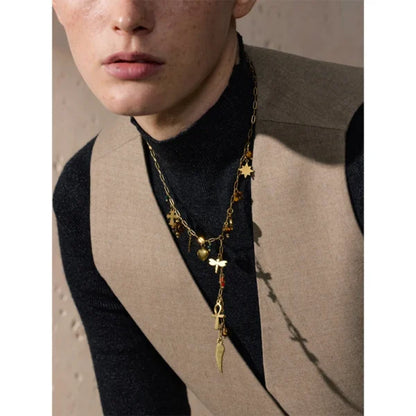 Collier à breloques avec Chaîne Pendante